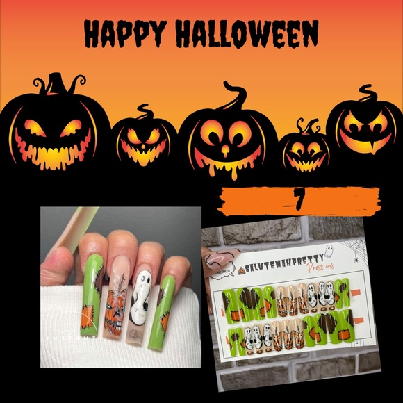 SMP Halloween Edition press on nails ( Instant Nails ) - Picture 10 of 13
